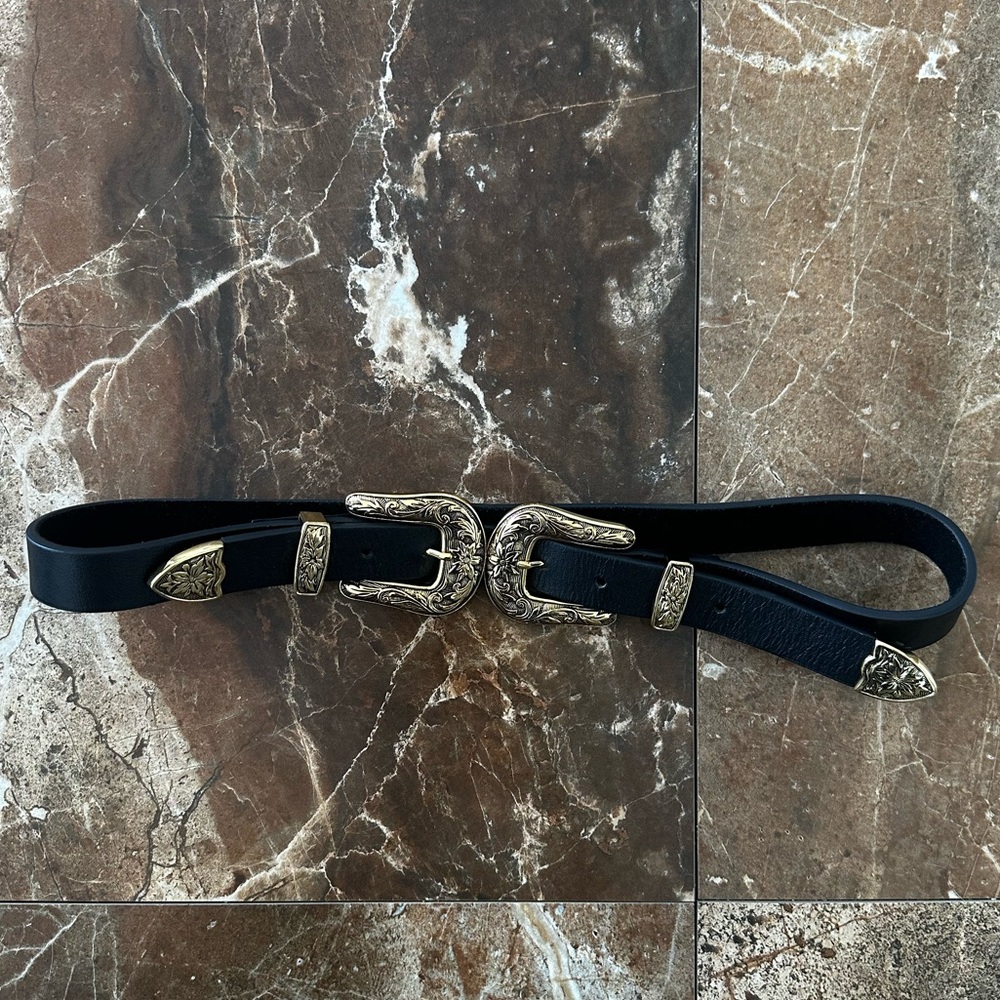 B-LOW THE BELT WESTERN GOLD BELT